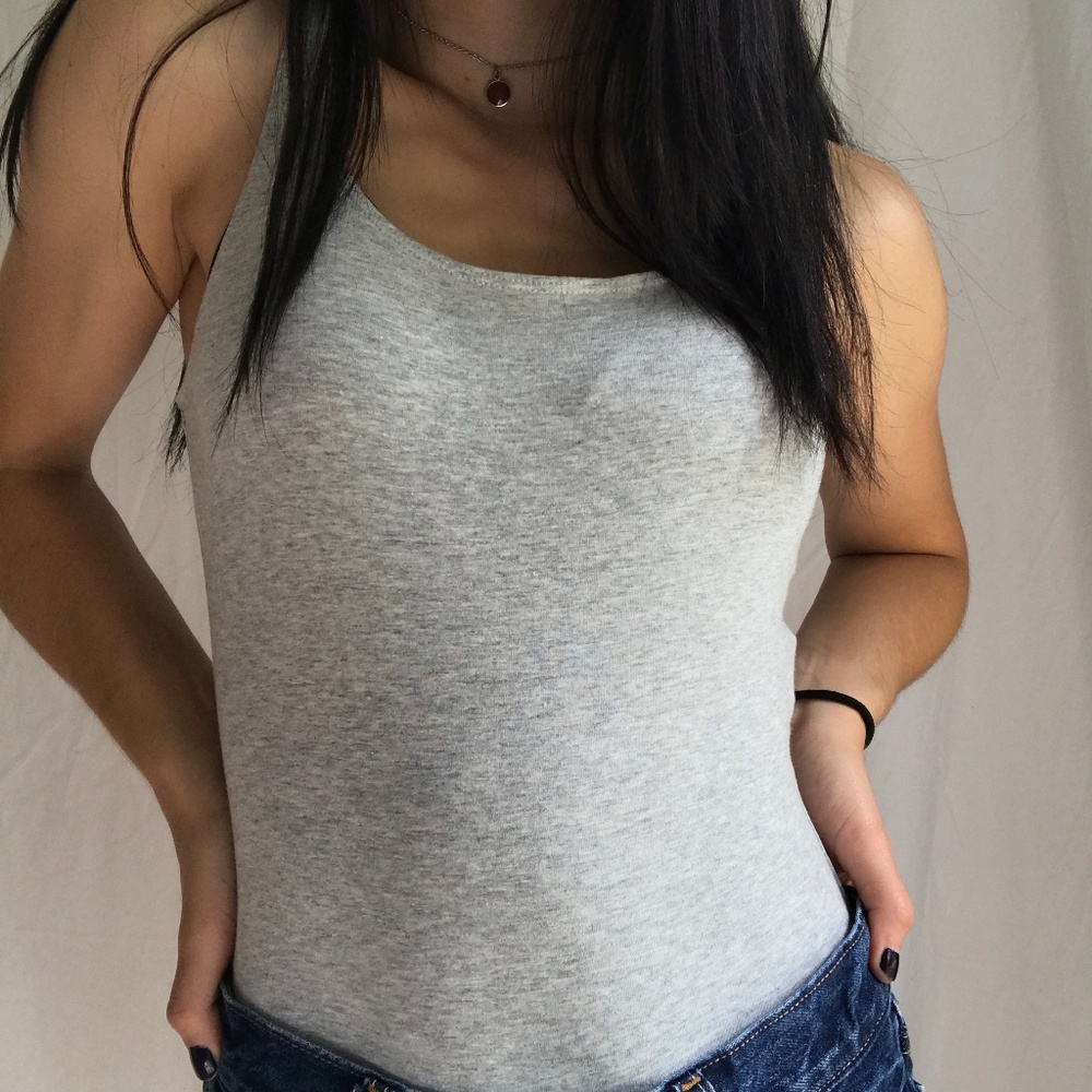 Garage NWT never worn heather gray bodysuit